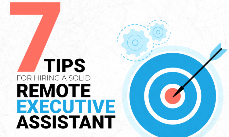 header for article on tips in hiring a remote executive assistant